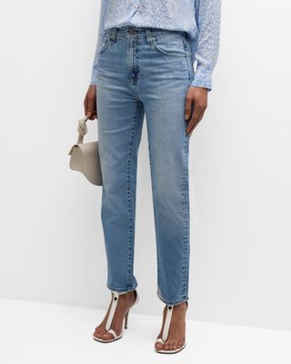 Saige High Waist Straight Leg Jeans