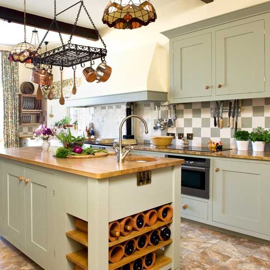 Cream country kitchen with red accessories, Kitchen decorating, housetohome.co.uk