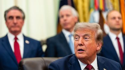 Donald Trump in the Oval Office