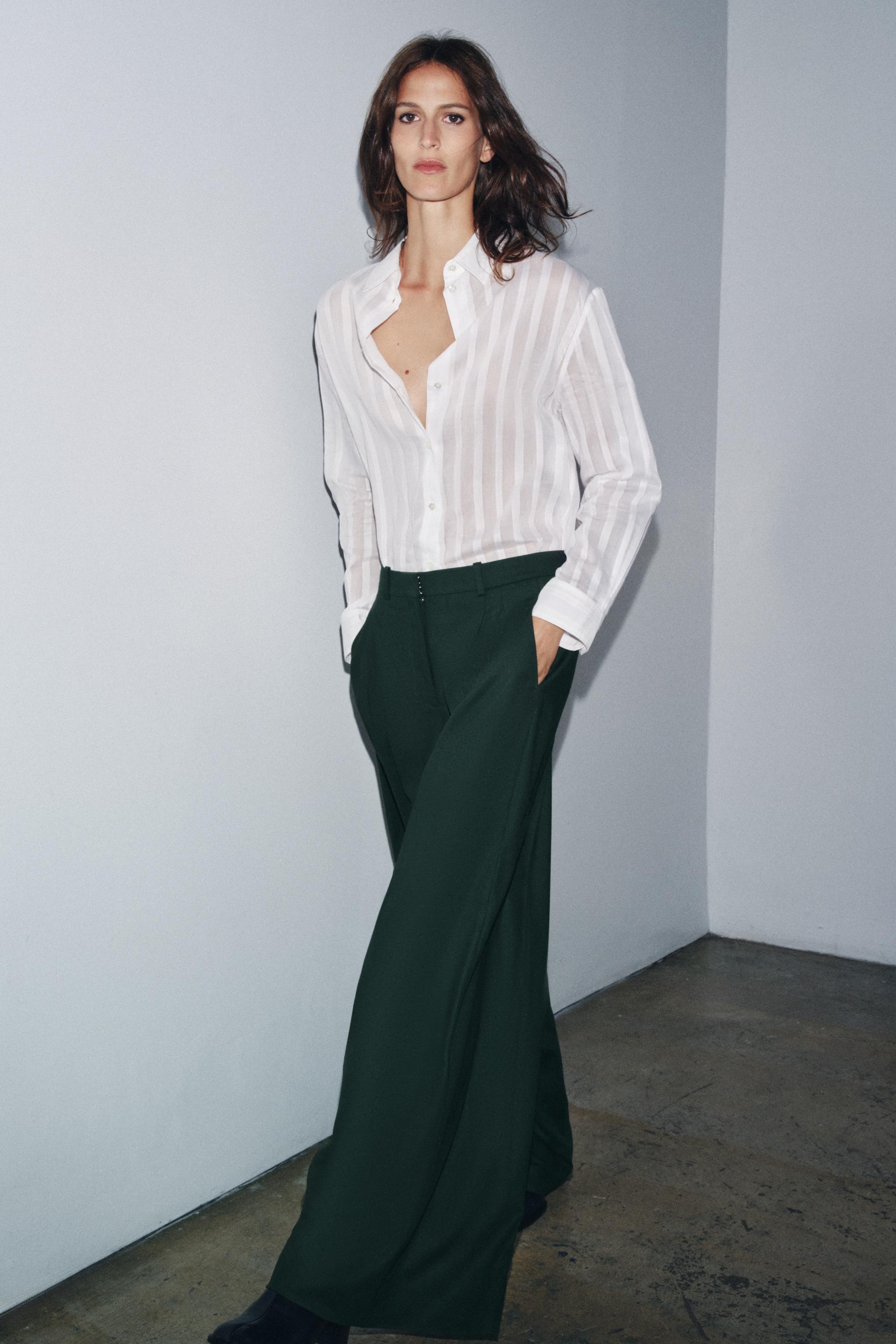 Cotton - Silk Striped Shirt Zw Collection