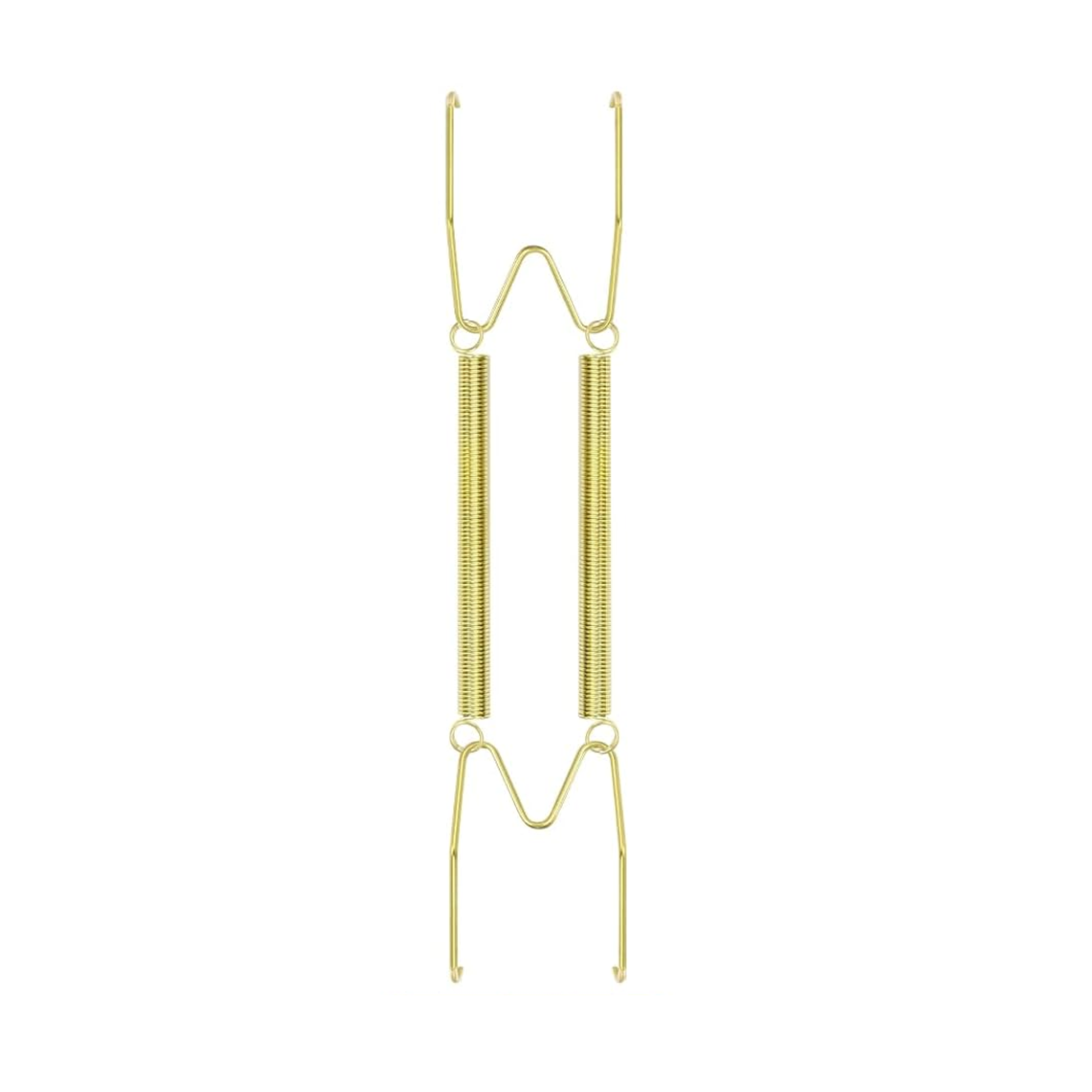 a gold wall hanger for plates