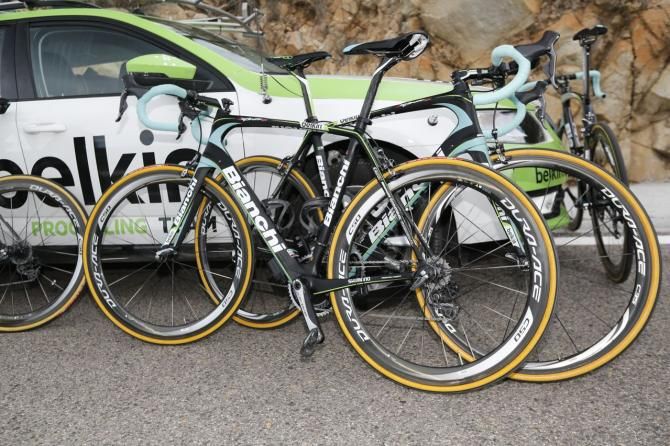 Two Bianchi Infinito CV bikes