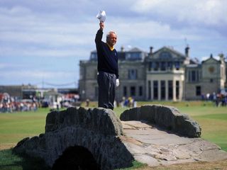 Arnold Palmer's Open farewell at St Andrews 1995