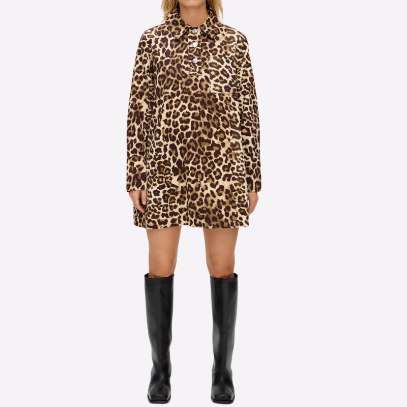 Image of leopard print dres