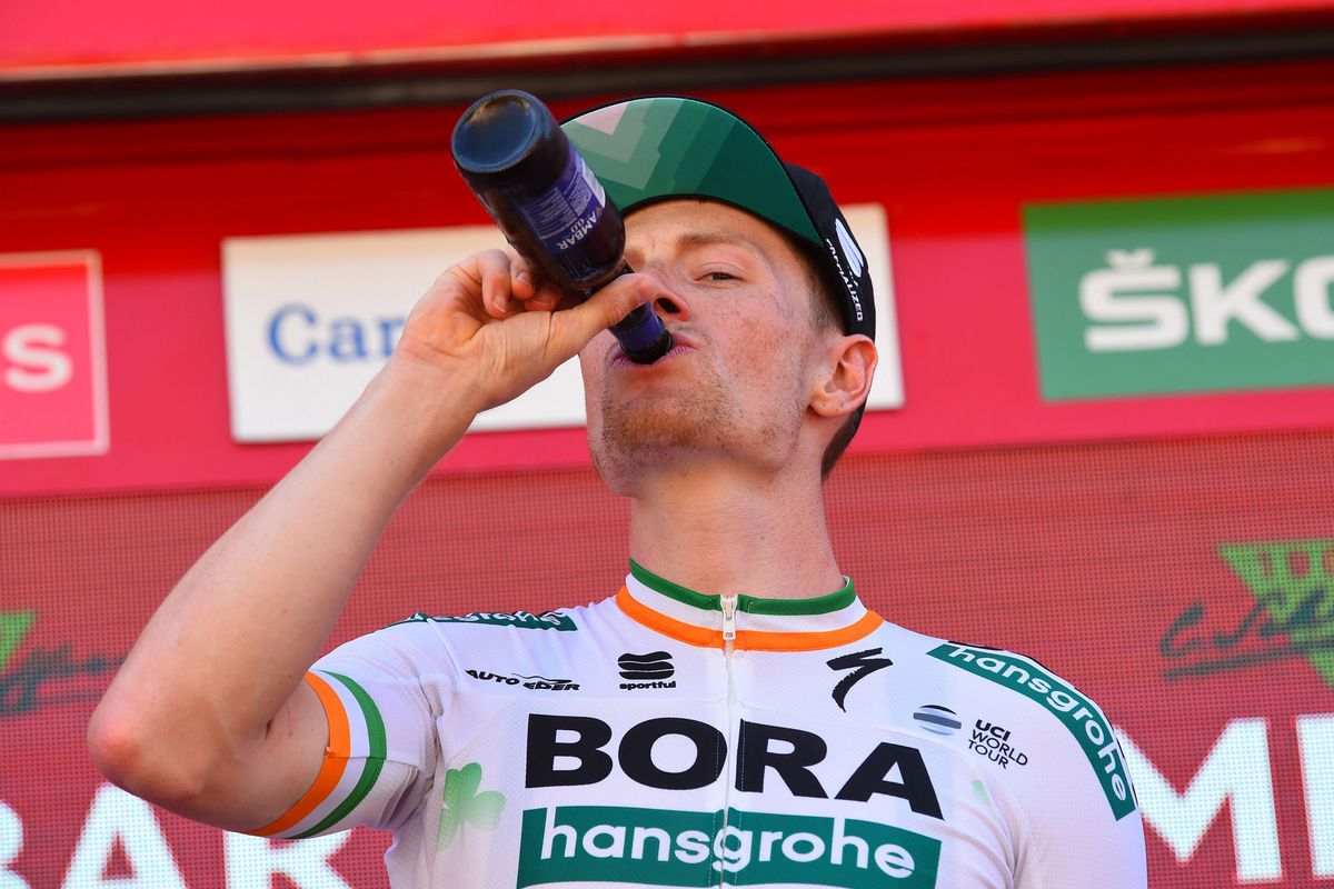 Sam Bennett (Bora hansgrohe) wins stage 14 of the Vuelta a Espana