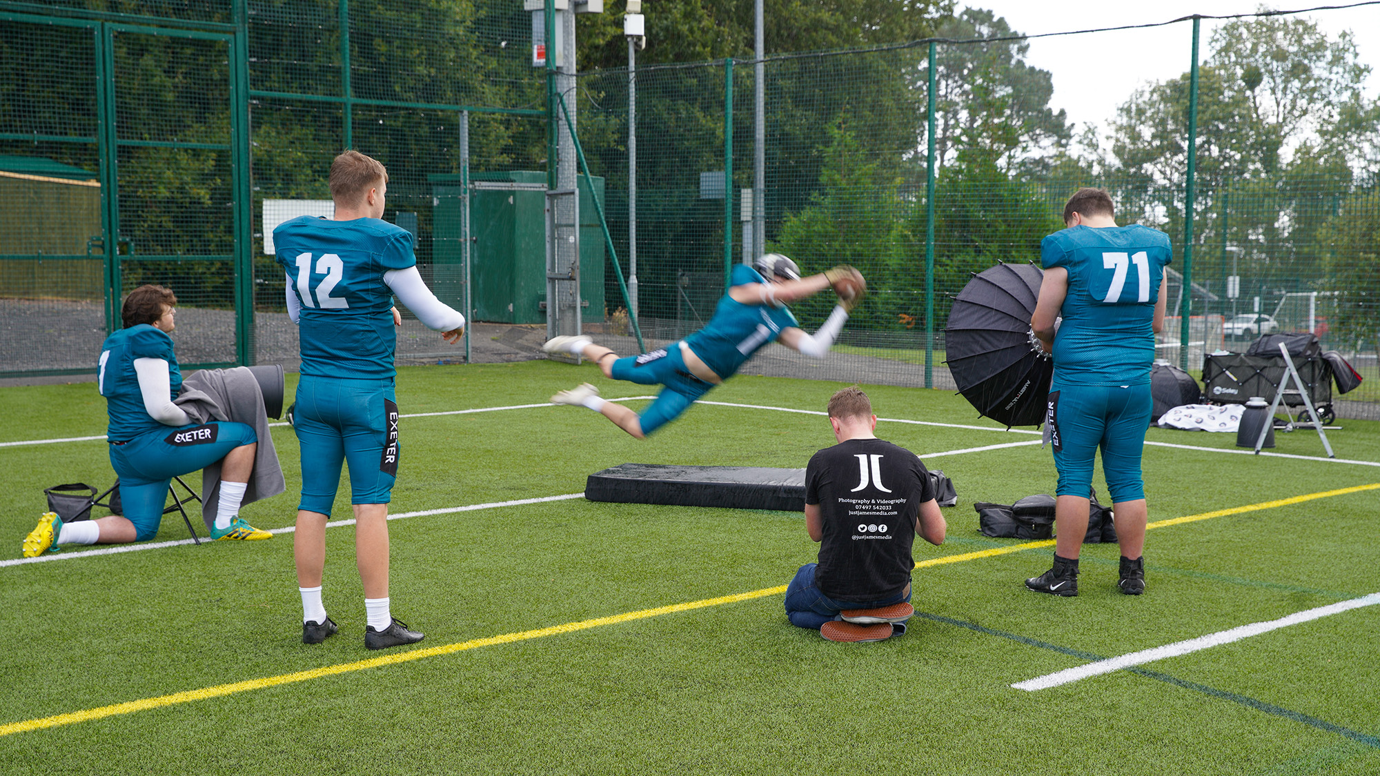 Equipment setup for sports photography