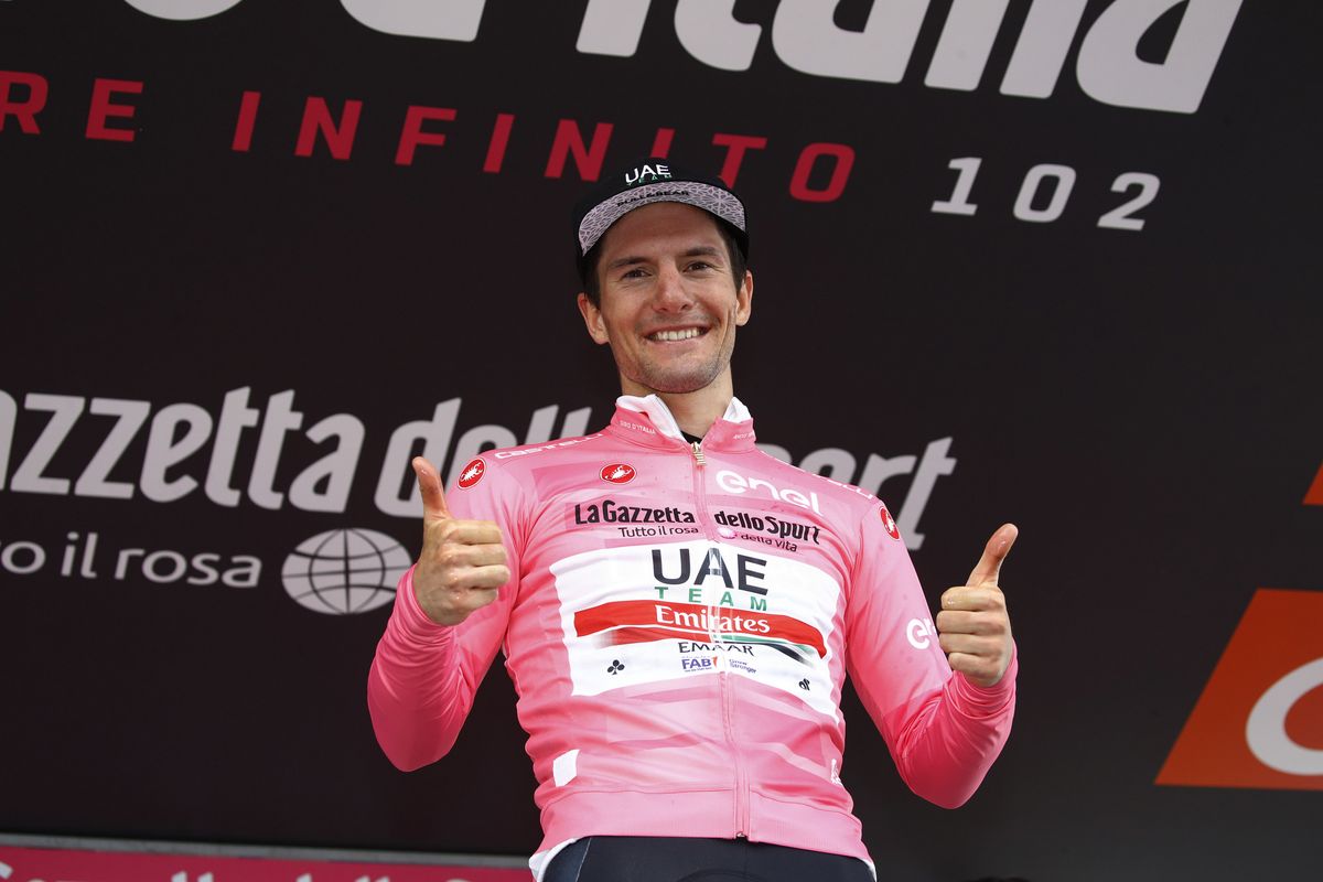 Jan Polanc (UAE Team Emirates) kept the maglia rosa