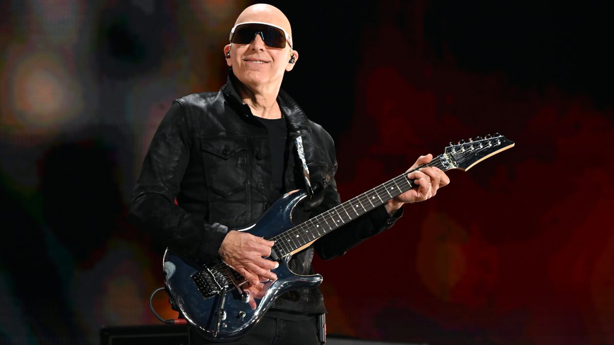 Joe Satriani performs onstage