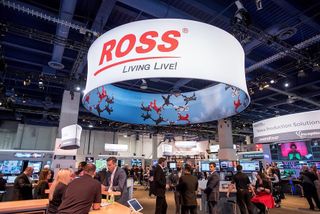 Ross Video trade show booth image tweeted by the company.