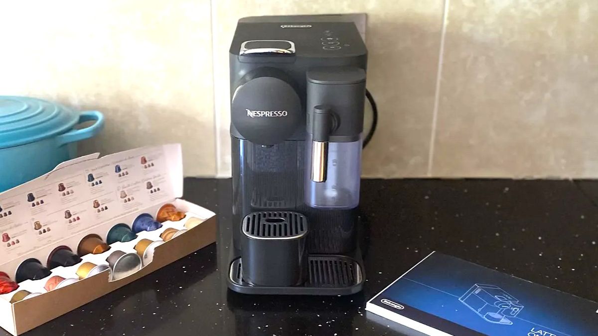 Nespresso Lattissima One coffee maker on kitchen counter