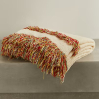 Fringed Boucle-knit cashmere throw | $3,475 at NET-A-PORTER