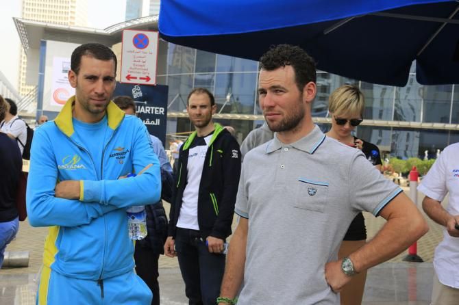 Vincenzo Nibali and Mark Cavendish