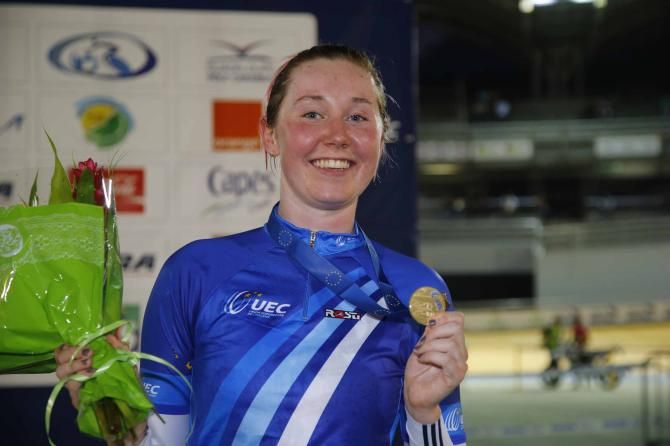 Katie Archibald (Great Britain) is European pursuit champion.