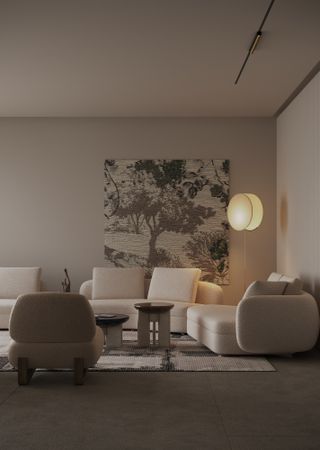 lighting in a minimalist scheme