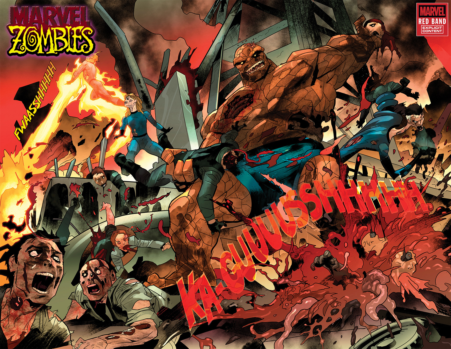 The zombie Fantastic Four wreaking havoc