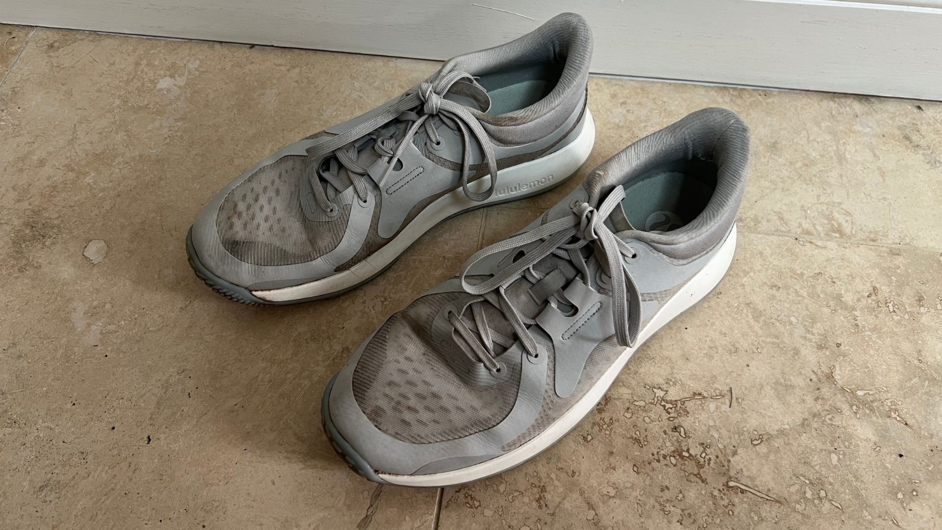 Grace Walsh's Lululemon Strongfeel workout trainers after two years of wear