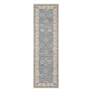 soft blue runner entryway rug