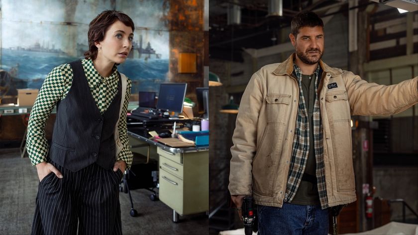 Side-by-side pictures of NCIS: Sydney characters Blue and Trigger