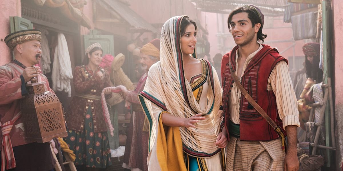 Jasmine and Aladdin in the live-action remake