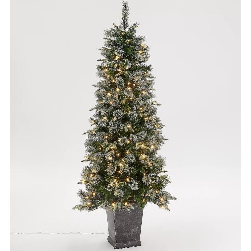 John Lewis & Partners St. Anton Potted Pre-lit Christmas Tree