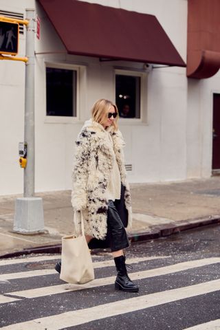 street style with fur coats
