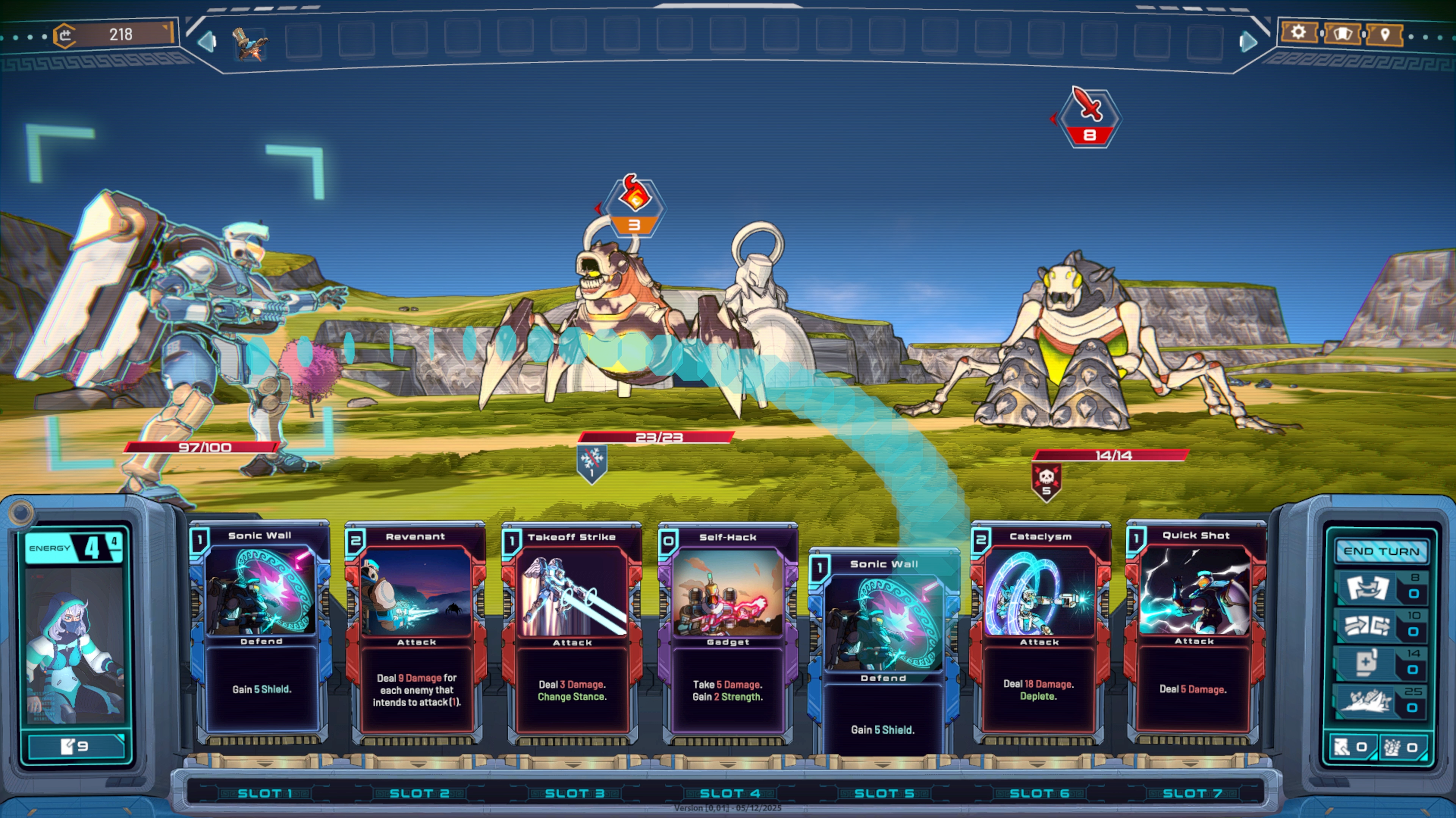 A battle in Mechborn.