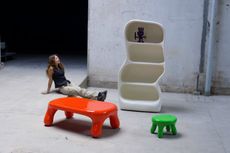 Colourful furniture designed by Jessica Anne Woodley