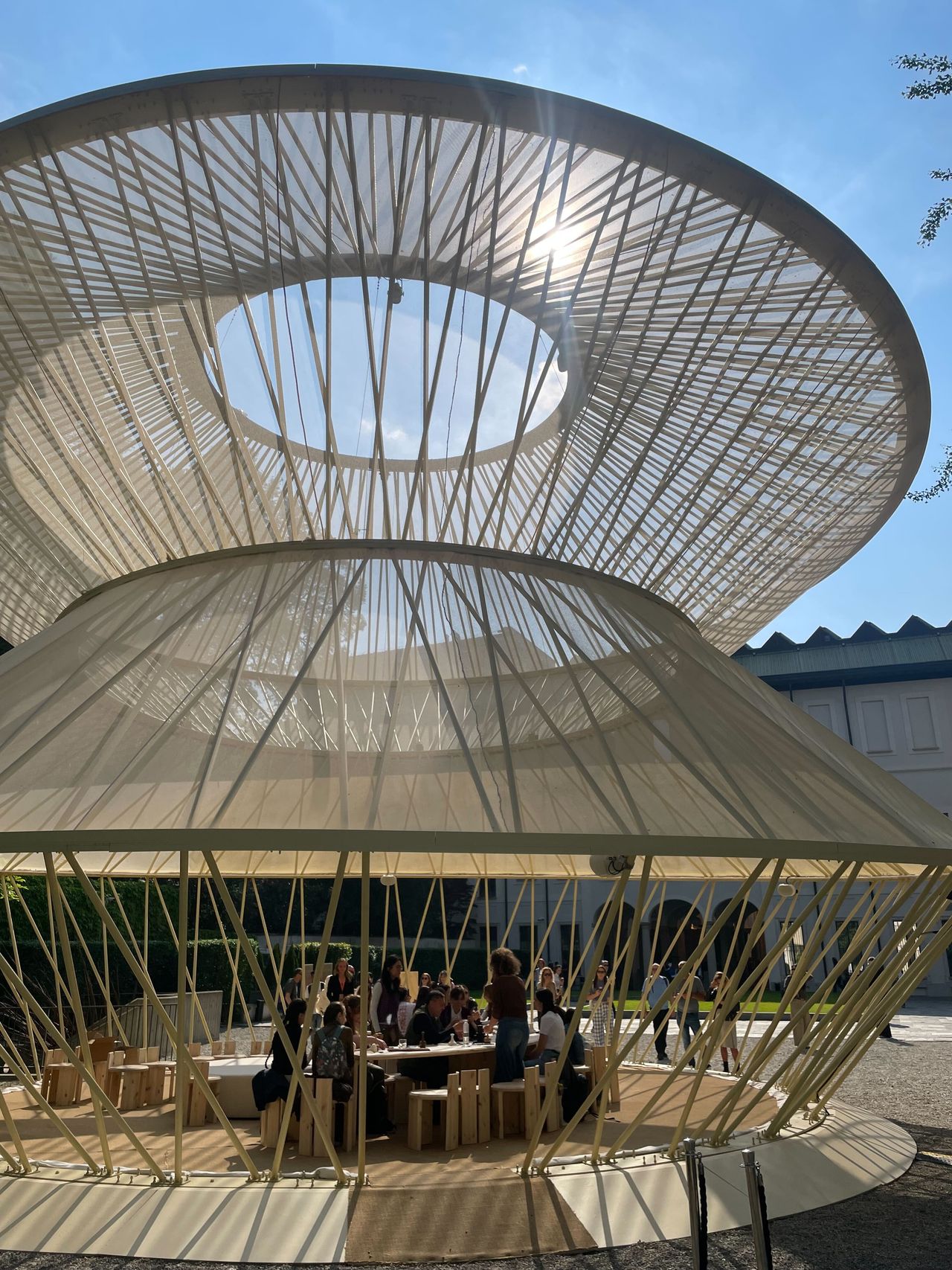 A specially constructed yurt space