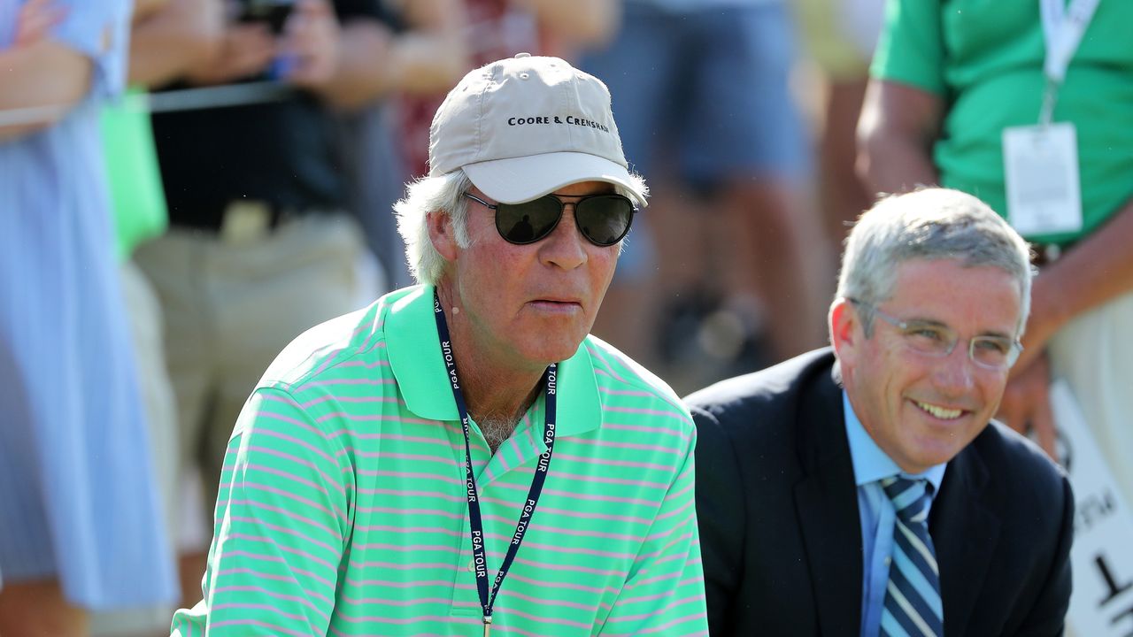 Ben Crenshaw watching the 2017 WGC Dell Technologies Match Play final