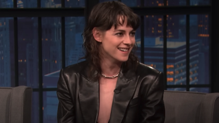 Kristen Stewart on Late Night With Seth Meyers March 2024