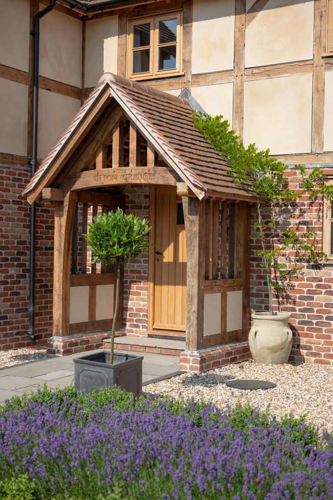 an oak frame porch idea