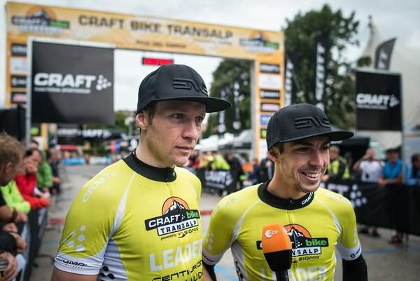 TransAlp overall winners Jochen Kaess and Markus Kaufmann