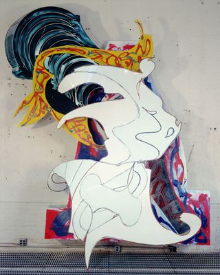 The Whiteness of the Whale (IRS-1, 2X), 1987. Paint on aluminum
