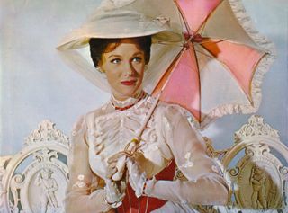 Julie Andrews stars in Mary Poppins.