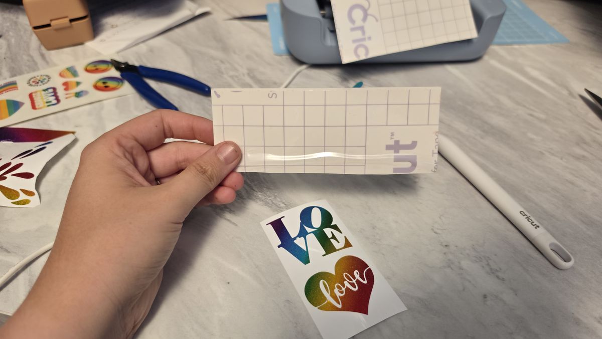 Cricut Pride crafting