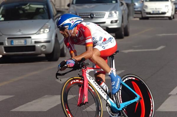Michele Scarponi (Lampre-ISD) secured his second place overall in the final day's time trial.