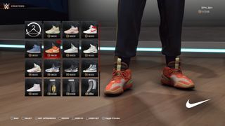 Orange Nike trainers will cost you 18,000 VC in WWE 2K25