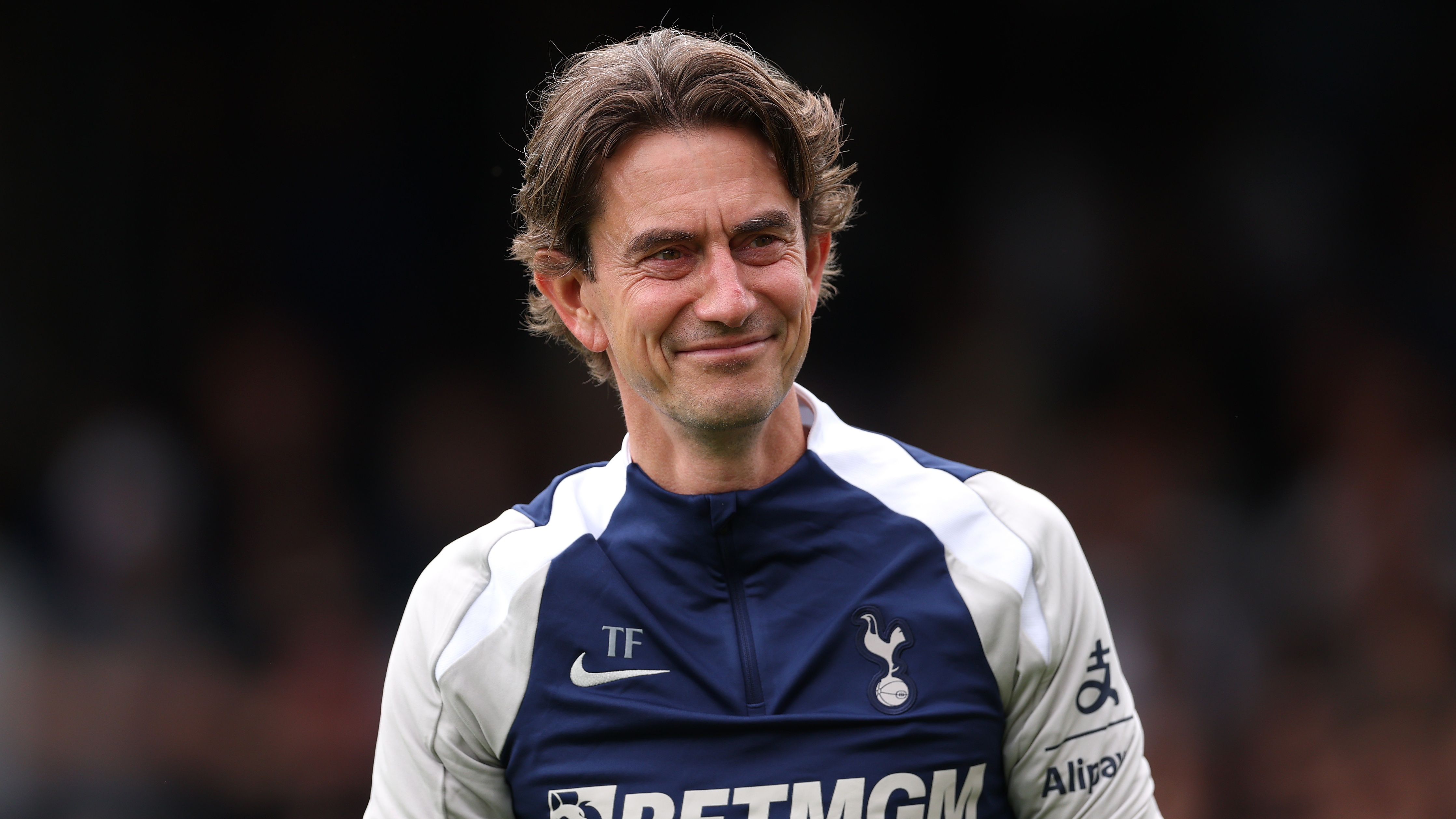 Thomas Frank, Manager of Tottenham Hotspur during the pre-season friendly match between Luton Town and Tottenham Hotspur at Kenilworth Road on July 26, 2025 in Luton, England.