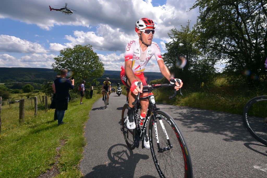SERAING BELGIUM JUNE 15 Dimitri Claeys of Belgiume and Team Cofidis Solutions Credits during the 89th Baloise Belgium Tour 2019 Stage 4 a 1511km stage from Seraing to Seraing BaloiseBelgiumTour BelgiumTour belgiumtour on June 15 2019 in Seraing Belgium Photo by Luc ClaessenGetty Images
