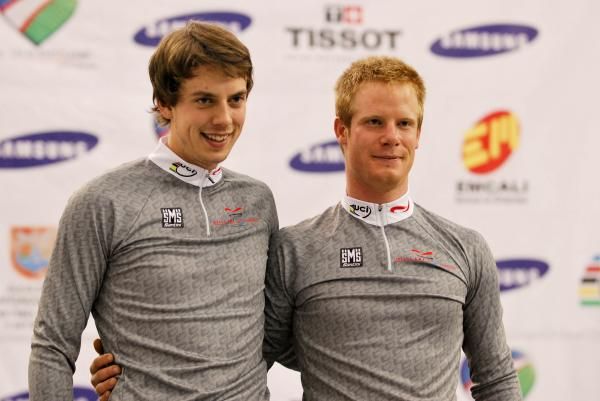 Switzerland leads the men's Madison world cup