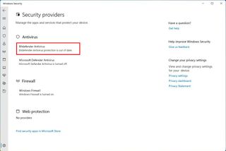 Windows 11 confirm Microsoft Defender Antivirus disabled