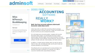 Best accounting software: Adminsoft Accounts