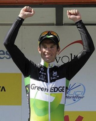 Michael Albasini (GreenEdge) led start to finish in the Volta a Catalunya