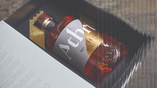 Whisky bottle in box