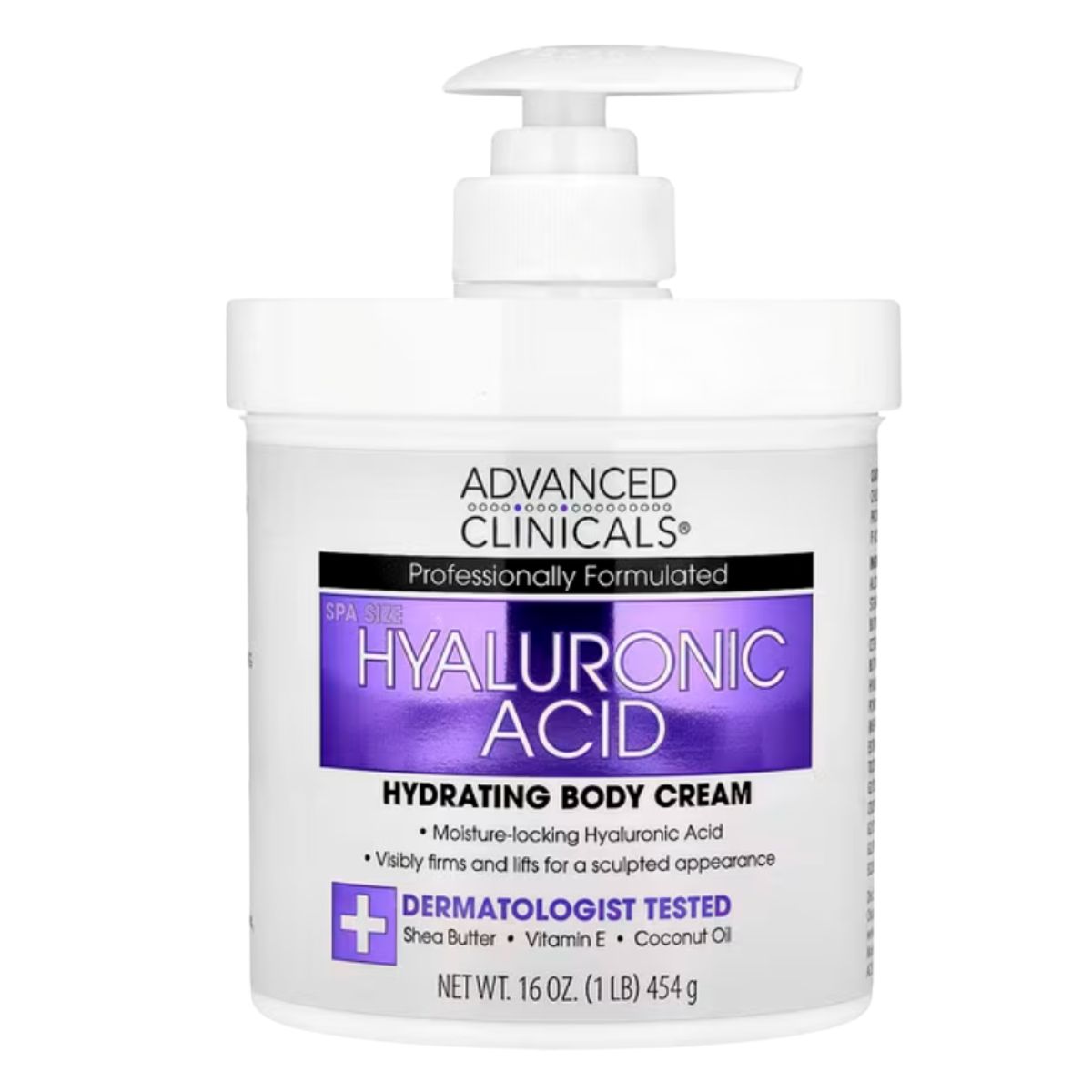 Advanced Clinicals, Hyaluronic Acid, Hydrating Body Cream, 16 oz (454 g)