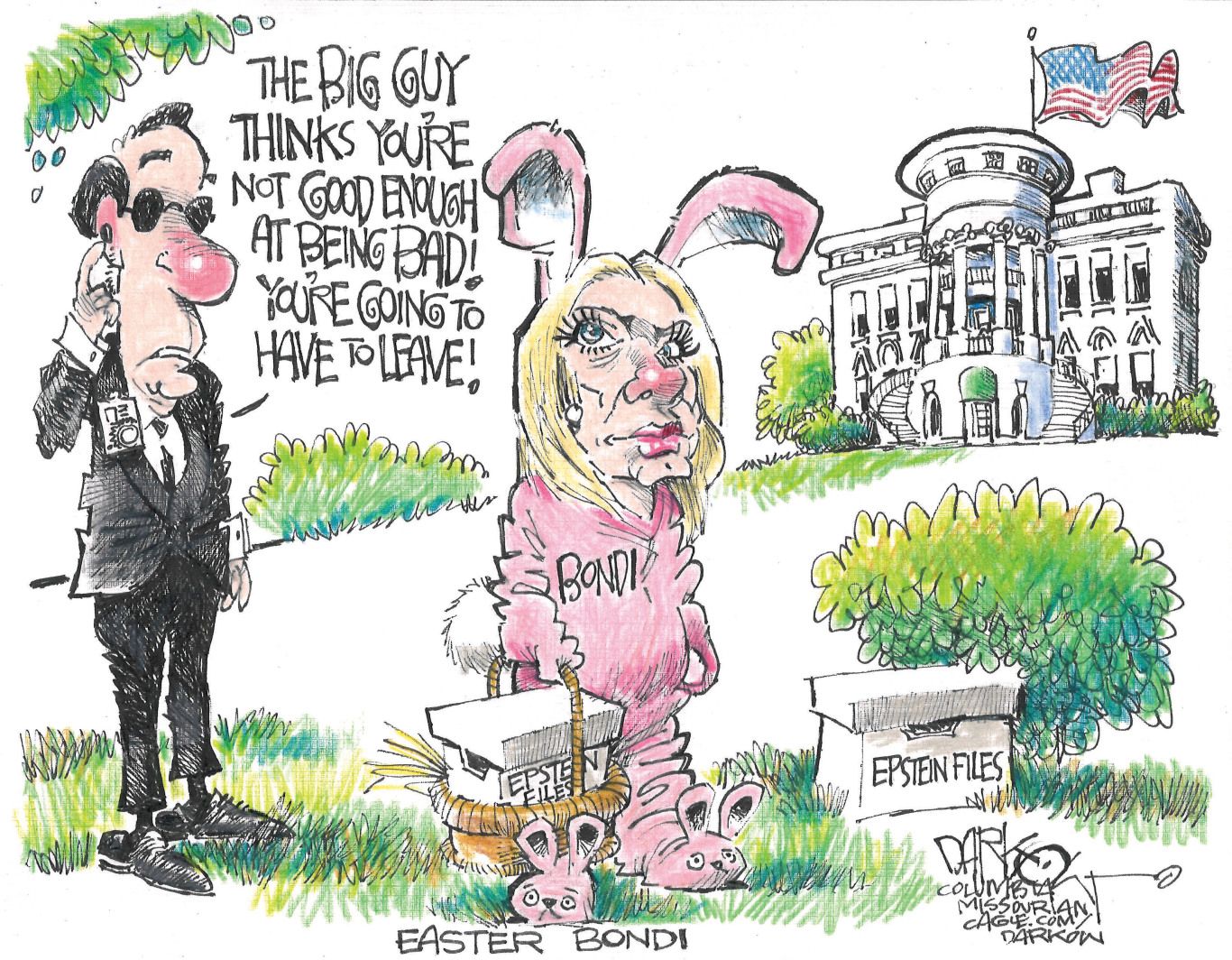 
                                A political cartoon.
                            