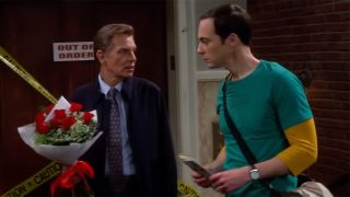 Billy Bob Thornton's character wooing Penny on The Big Bang Theory.