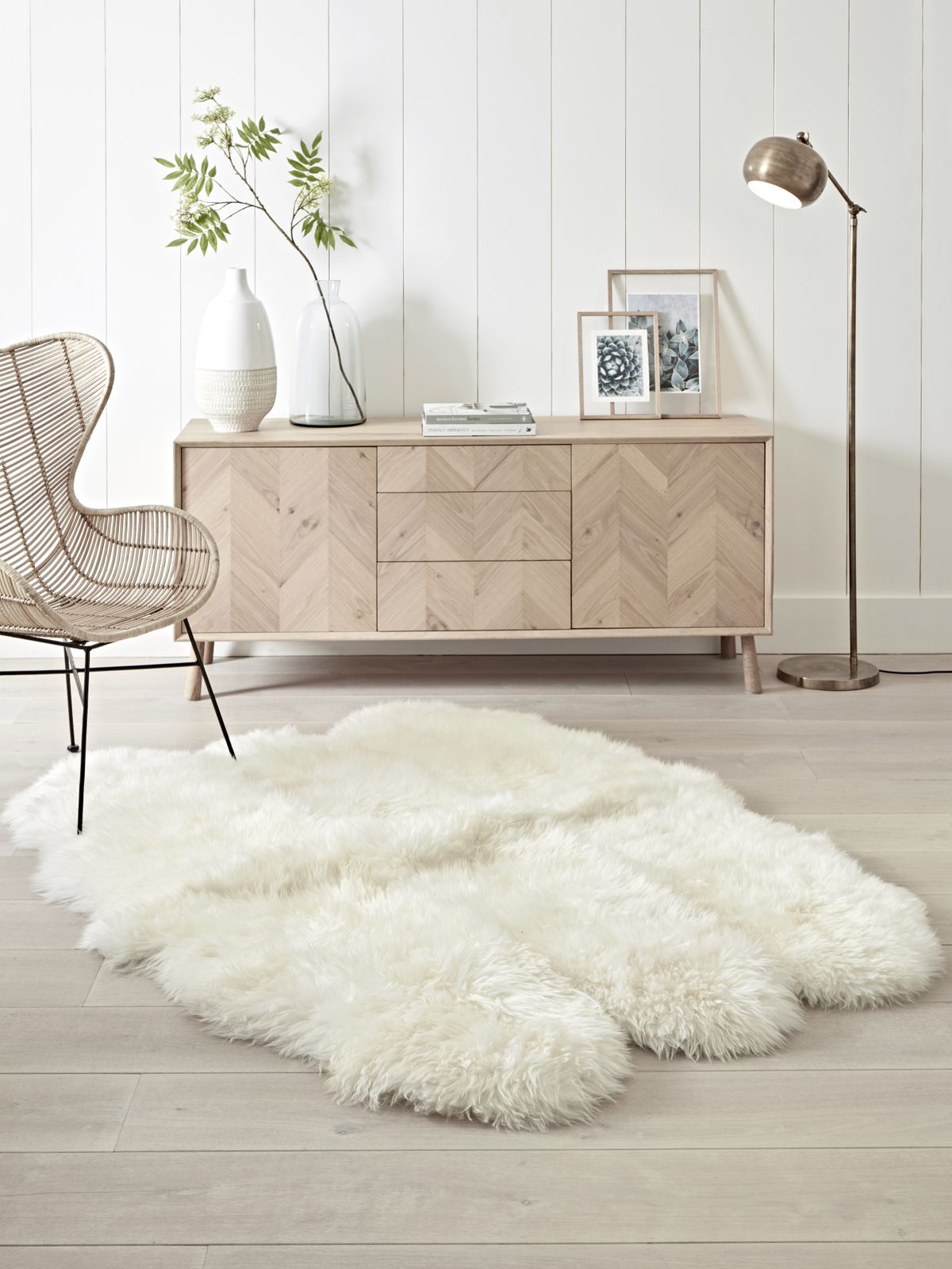 How to clean a sheepskin rug at home without damaging it  Real Homes