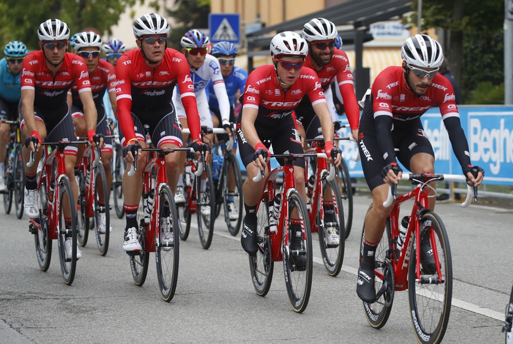 Gran Premio Bruno Beghelli with Trek Segafredo on the front