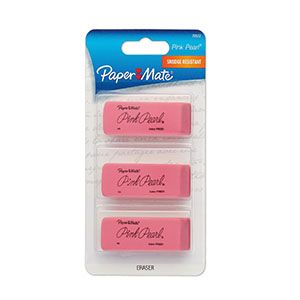 Paper Mate product shot of erasers 